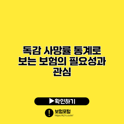 독감 사망률 통계로 보는 보험의 필요성과 관심