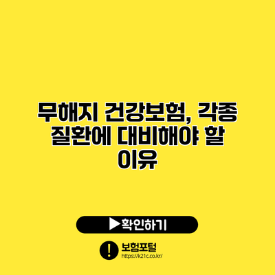 무해지 건강보험, 각종 질환에 대비해야 할 이유