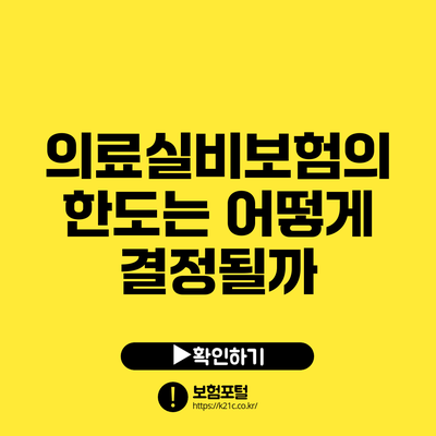 의료실비보험의 한도는 어떻게 결정될까?