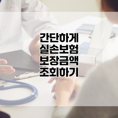 간단하게 실손보험 보장금액 조회하기