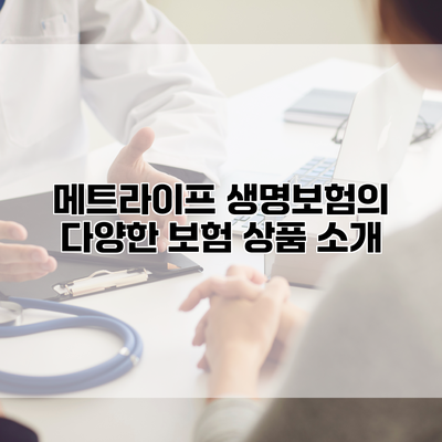 메트라이프 생명보험의 다양한 보험 상품 소개