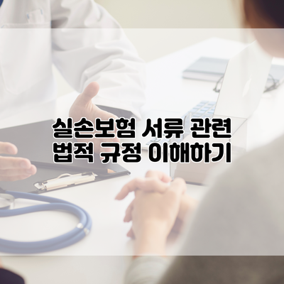 실손보험 서류 관련 법적 규정 이해하기