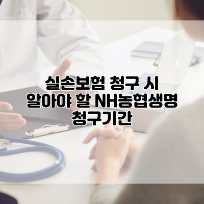 실손보험 청구 시 알아야 할 NH농협생명 청구기간