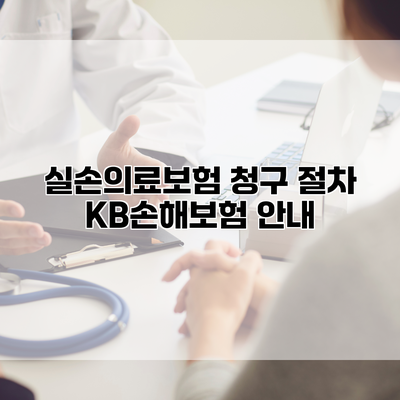 실손의료보험 청구 절차 KB손해보험 안내